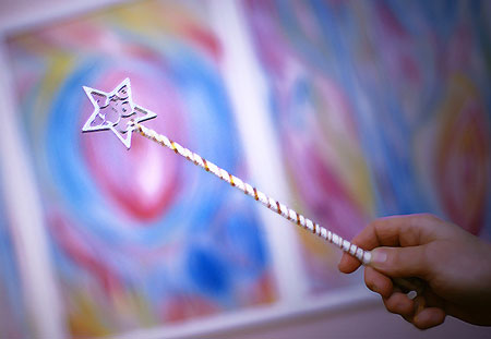 Волшебная палочка новогодняя с подсветкой Сноу бум Led 38,5 см в ассортименте (цвет по наличию)
